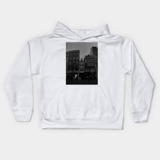 Monochrome Houses Kids Hoodie